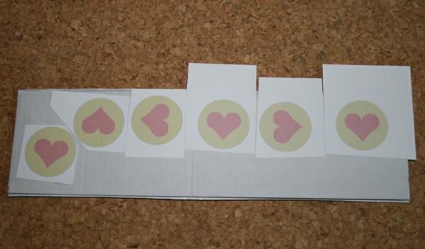 Stick the circles to thicker card backing.