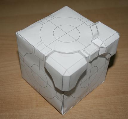 The paper only prototype of the companion-cube model.